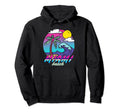 Miami Beach 80S Aesthetic Vaporwave Hoodie - Novelty Apparel for Adults - T-Shirt, Sweatshirt, Hoodie