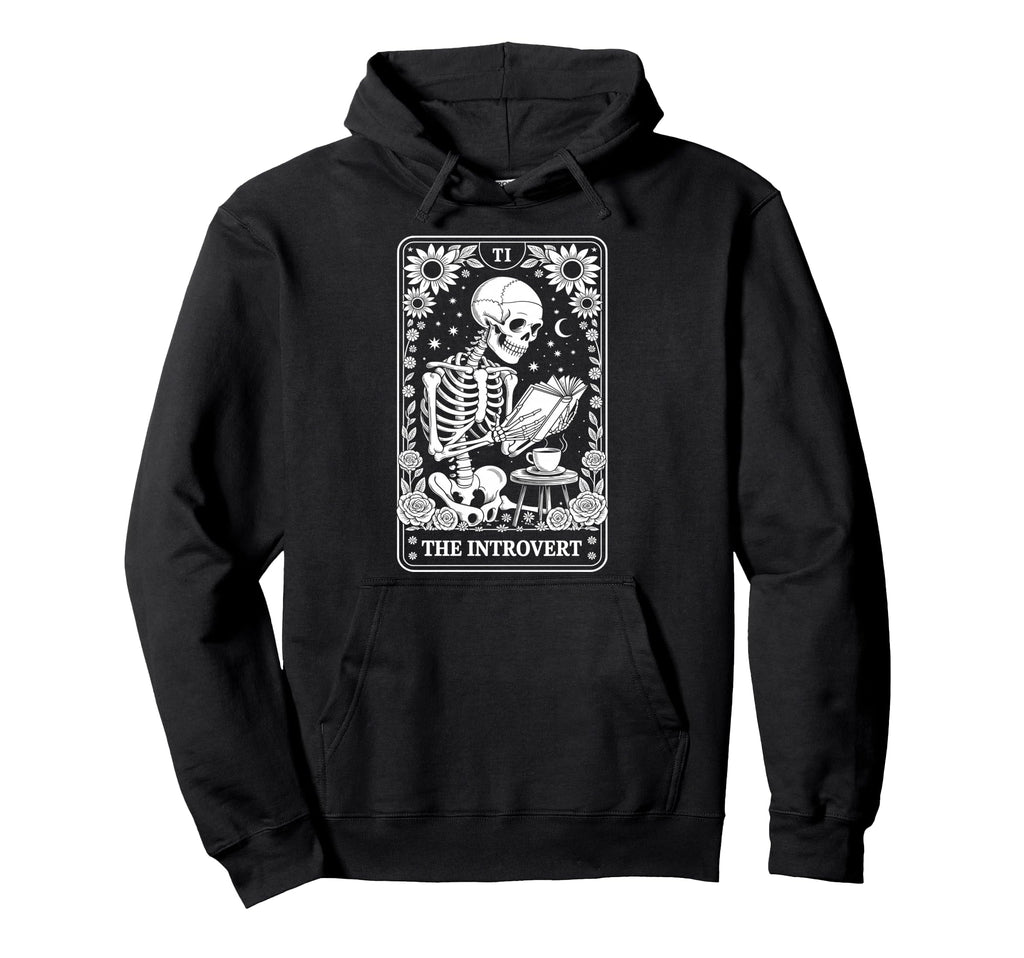 Introvert Tarot Indoorsy Hoodie - Casual Everyday Wear for Adults - T-Shirt, Sweatshirt, Hoodie