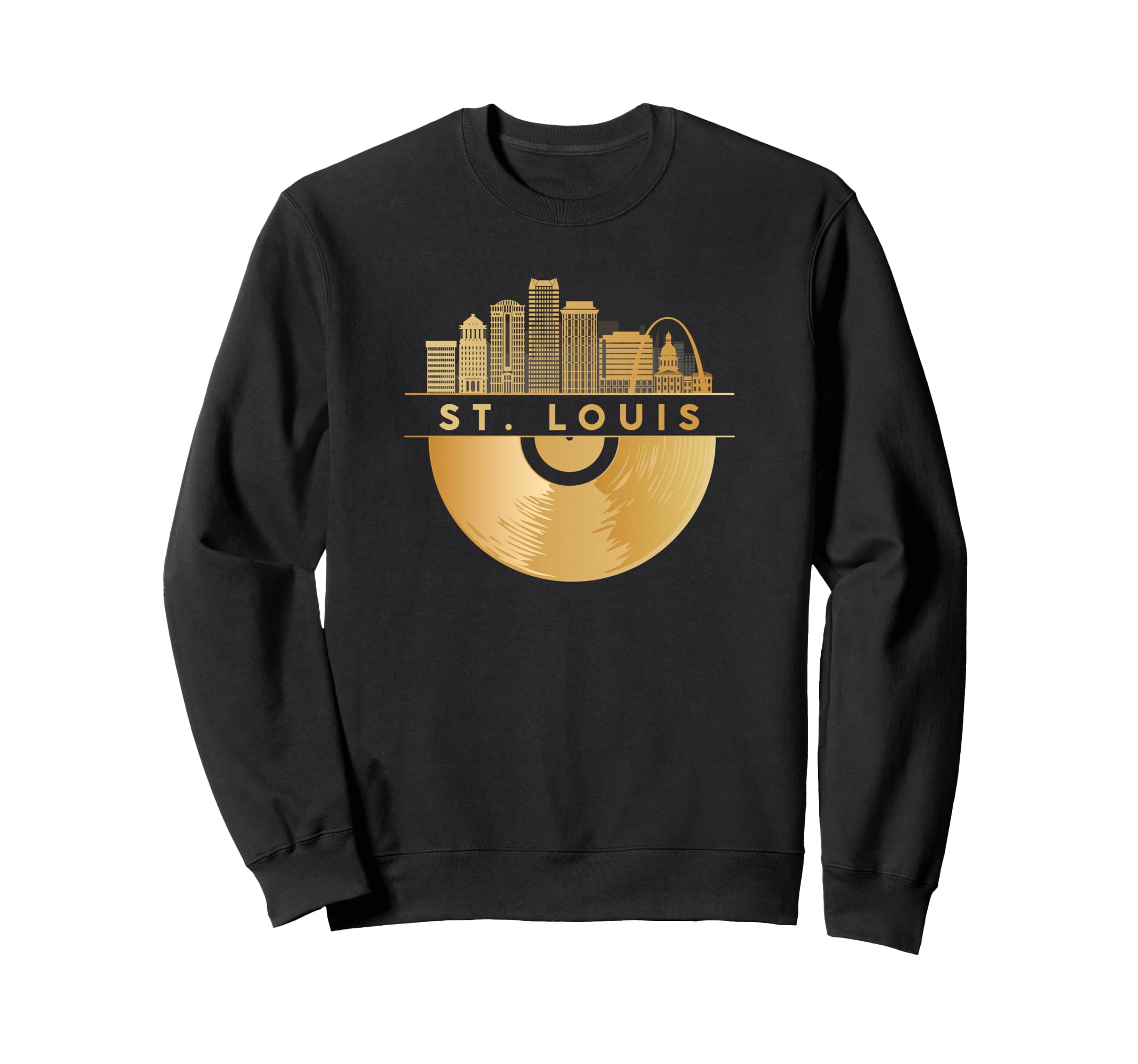 Vinyl Record Player Disco Music Sweatshirt - Trendy Graphic Men Women - T-Shirt, Sweatshirt, Hoodie