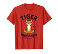 Tiger Mindfulness Meditation Active T-Shirt - Minimalist Print for Adults - T-Shirt, Sweatshirt, Hoodie