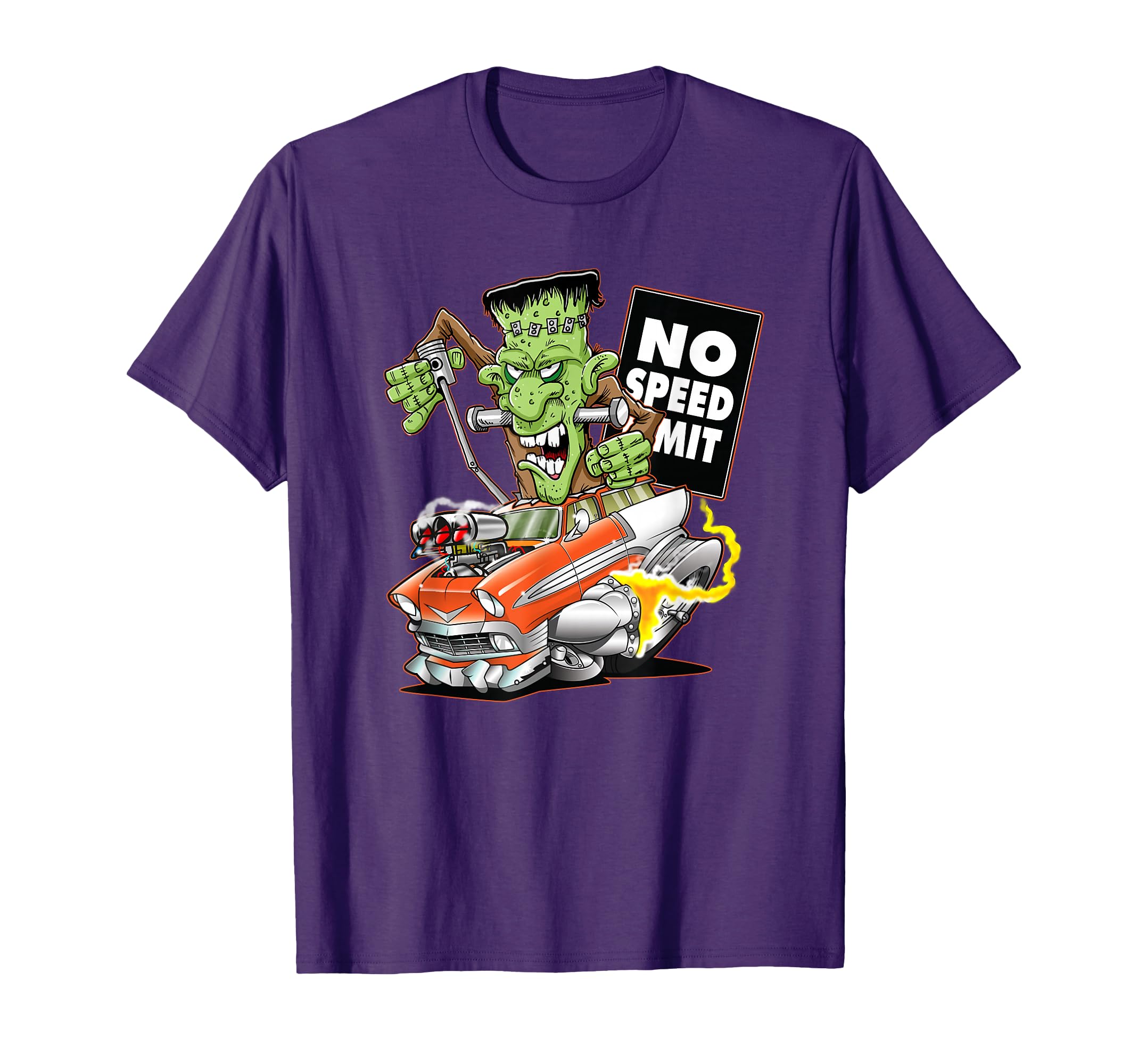 1956 Funny Cartoon Hot Rod Monster Car T-Shirt - Trendy Graphic Unisex - T-Shirt, Sweatshirt, Hoodie