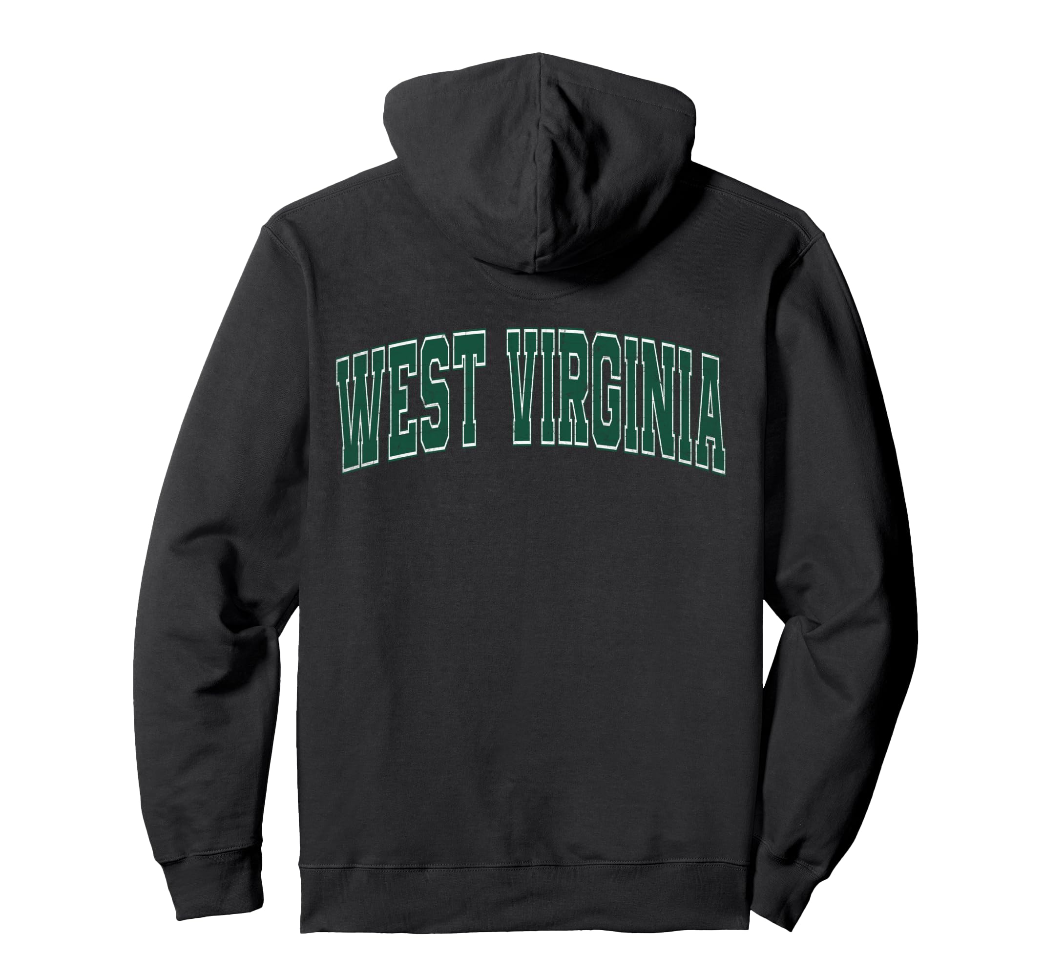 West Virginia Green Text Hoodie - Fun Novelty Design Men Women - T-Shirt, Sweatshirt, Hoodie