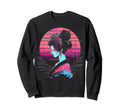 Vaporwave Geisha 80S Synthwave 32 Sweatshirt - Custom Art Print for Adults - T-Shirt, Sweatshirt, Hoodie