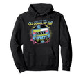 Raised Old School Hip Hop Cassette Hoodie - Fun Novelty Design for Adults - T-Shirt, Sweatshirt, Hoodie