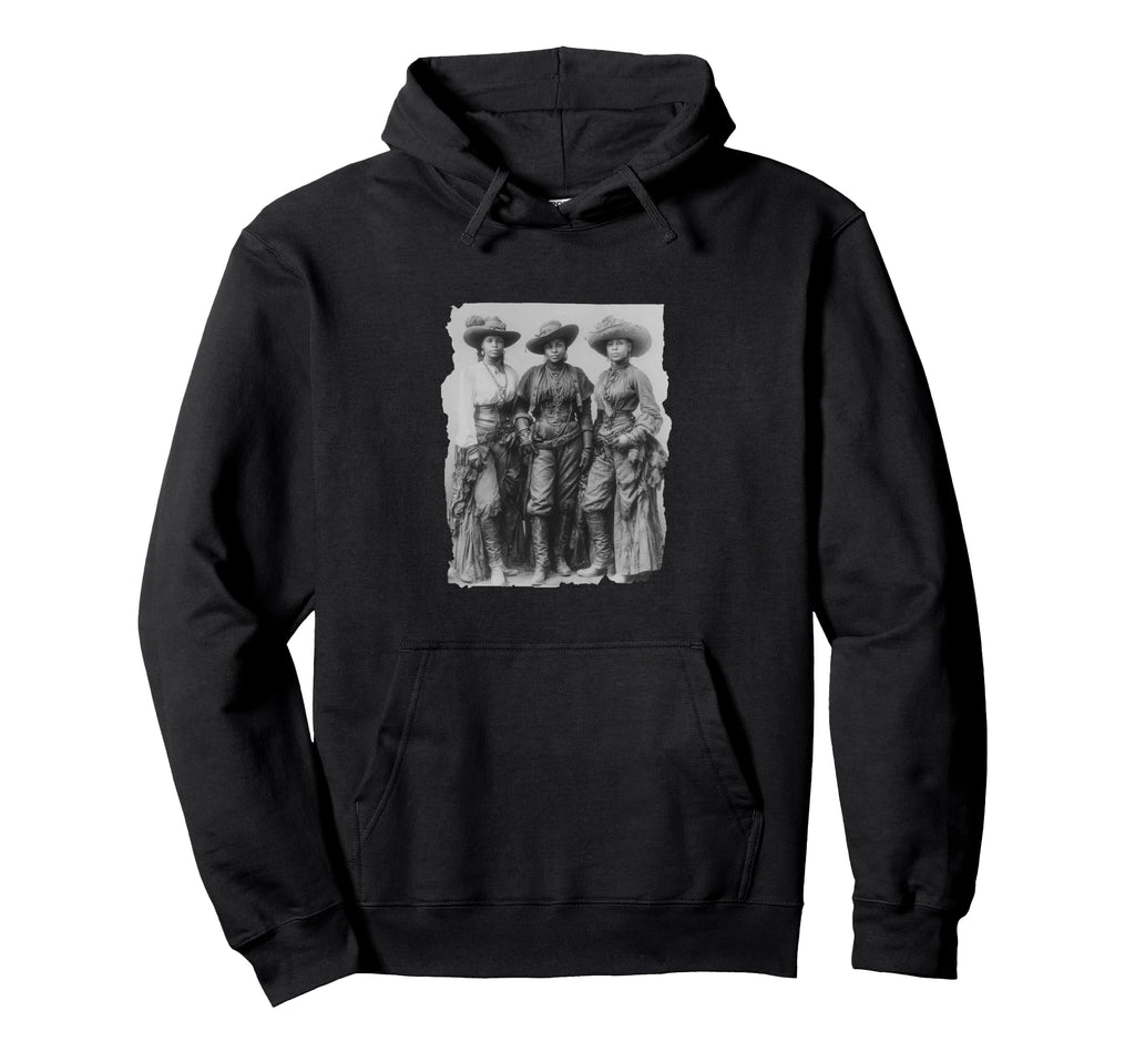 Black Cowgirls Wild West History Hoodie - Aesthetic Graphic Men Women - T-Shirt, Sweatshirt, Hoodie