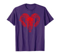 Old Red Ram Skull Western Cowboys T-Shirt - Minimalist Print Unisex - T-Shirt, Sweatshirt, Hoodie