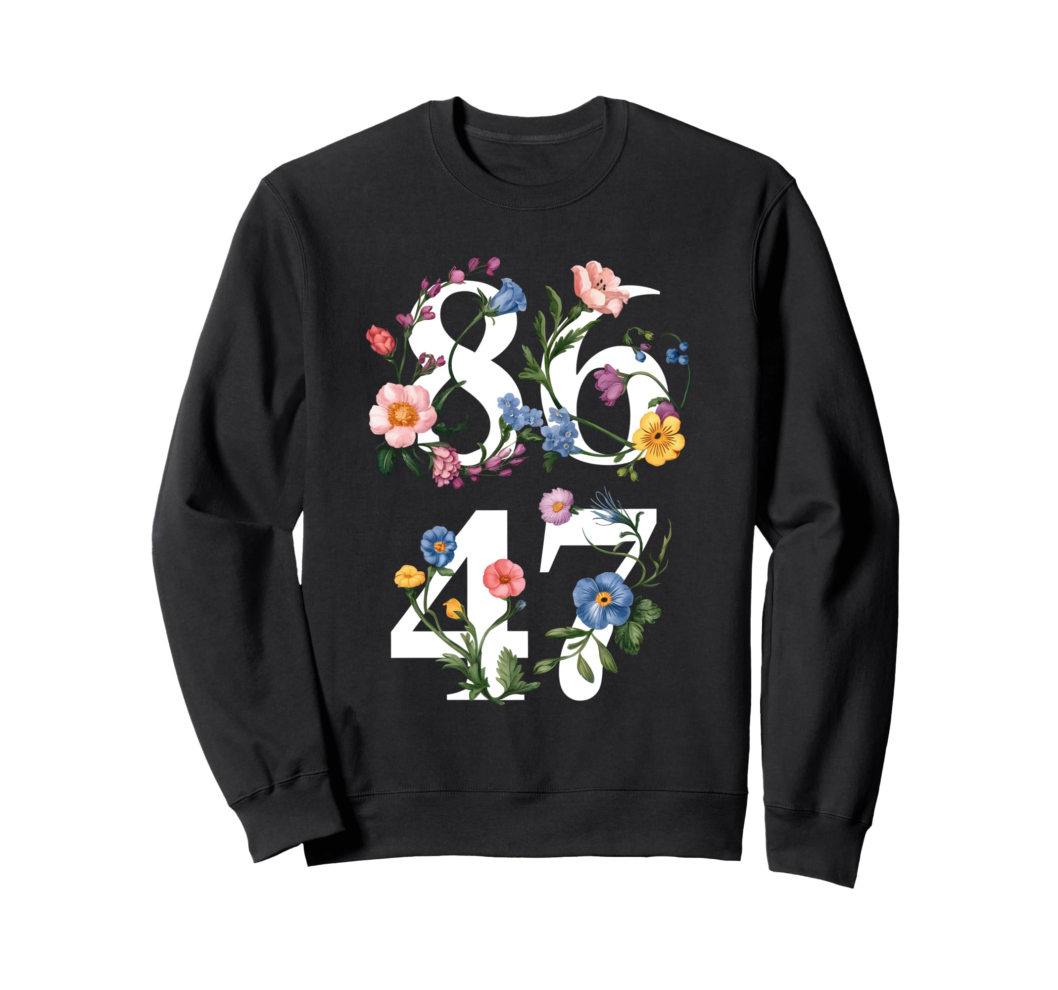 86 47 Foral Boho Sweatshirt - Graphic Print for Adults - T-Shirt, Sweatshirt, Hoodie