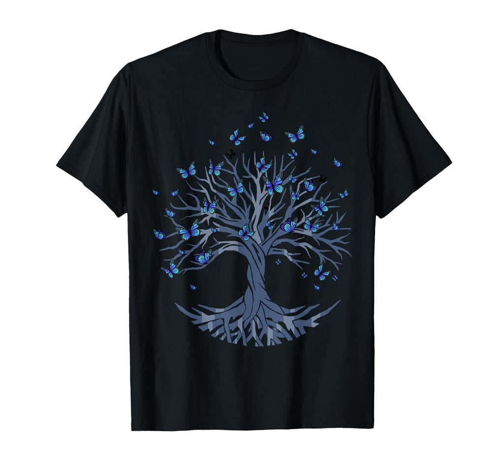 Butterfly Tree Beautiful Animal T-Shirt - Fun Novelty Design Men Women - T-Shirt, Sweatshirt, Hoodie