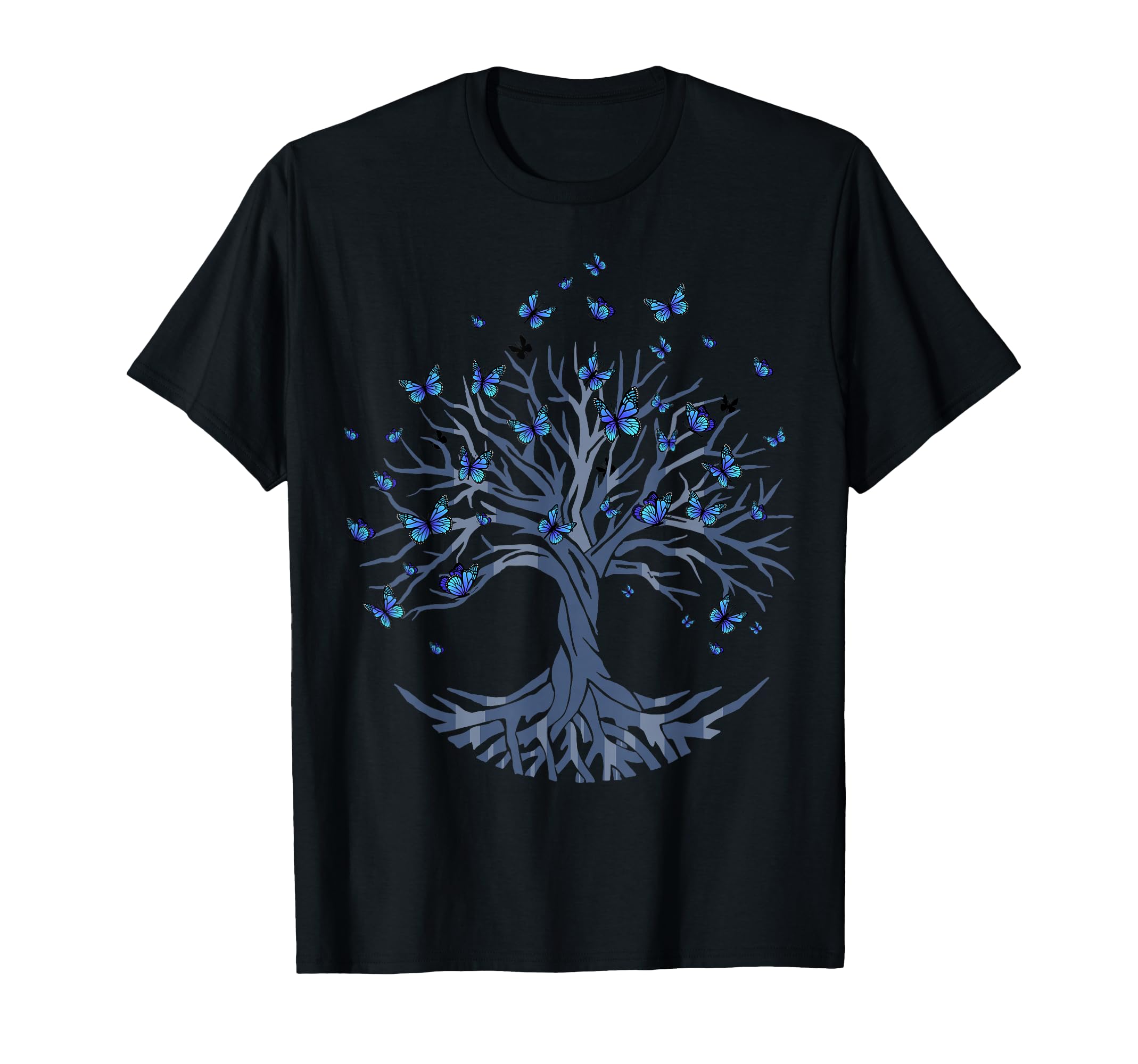 Butterfly Tree Beautiful Animal T-Shirt - Fun Novelty Design Men Women - T-Shirt, Sweatshirt, Hoodie