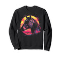 Horse Vaporwave Aesthetic Sweatshirt - Streetwear Style for Adults - T-Shirt, Sweatshirt, Hoodie