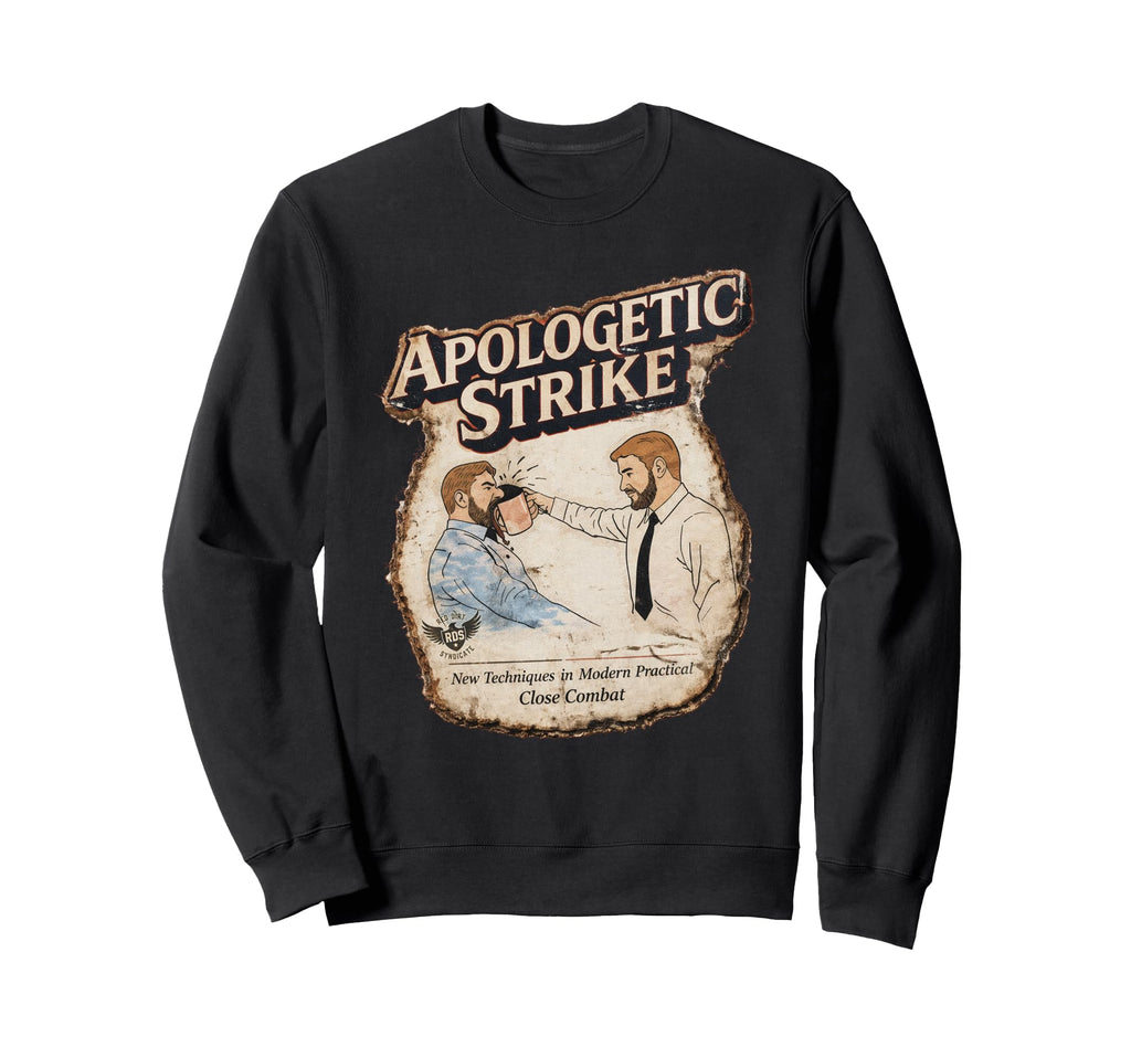 Apol0Getic Strike Close Combat Sweatshirt - Minimalist Print Men Women - T-Shirt, Sweatshirt, Hoodie