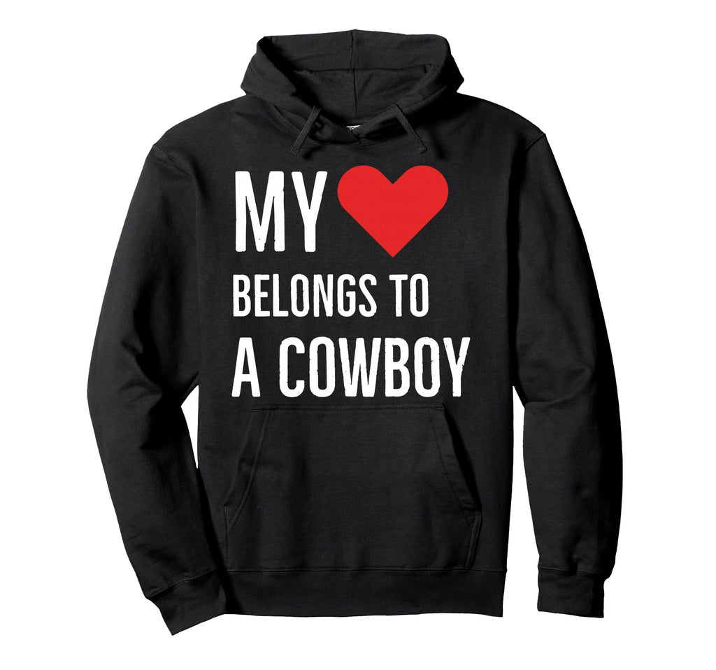 My Heart Belongs To Cowboy Hoodie - Aesthetic Graphic Men Women - T-Shirt, Sweatshirt, Hoodie