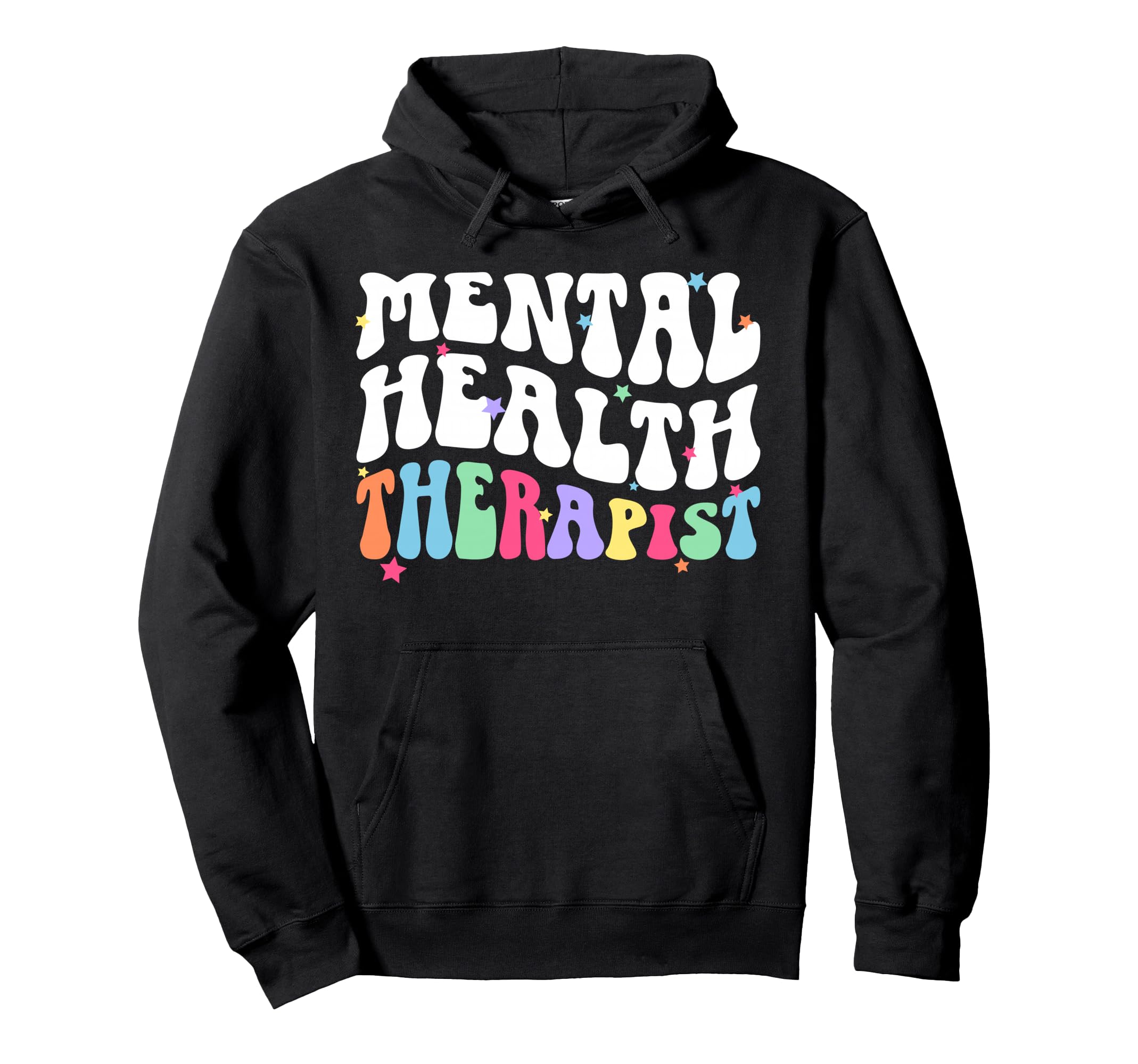 Mental Health Therapist Groovy Mental Hoodie - Novelty Apparel for Adults - T-Shirt, Sweatshirt, Hoodie
