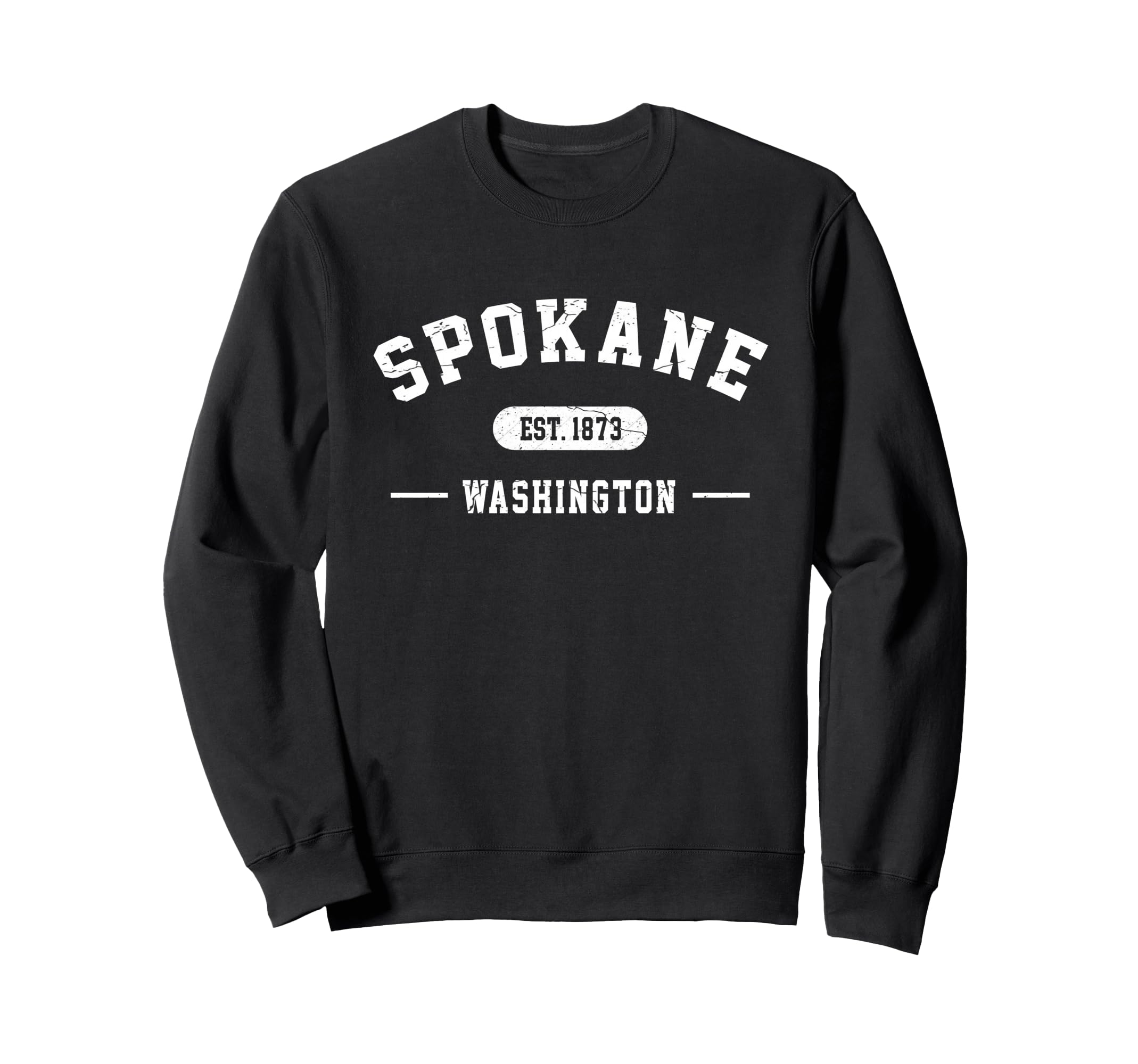 Spokane Washington Est 1873 Sweatshirt - Casual Everyday Wear Men Women - T-Shirt, Sweatshirt, Hoodie