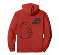 Self Care Sitting Capybara Lover Art Back Hoodie - Graphic Print Unisex - T-Shirt, Sweatshirt, Hoodie