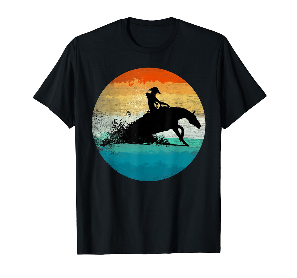 Western Rider Reining Horse Quarter T-Shirt - Novelty Apparel for Adults - T-Shirt, Sweatshirt, Hoodie