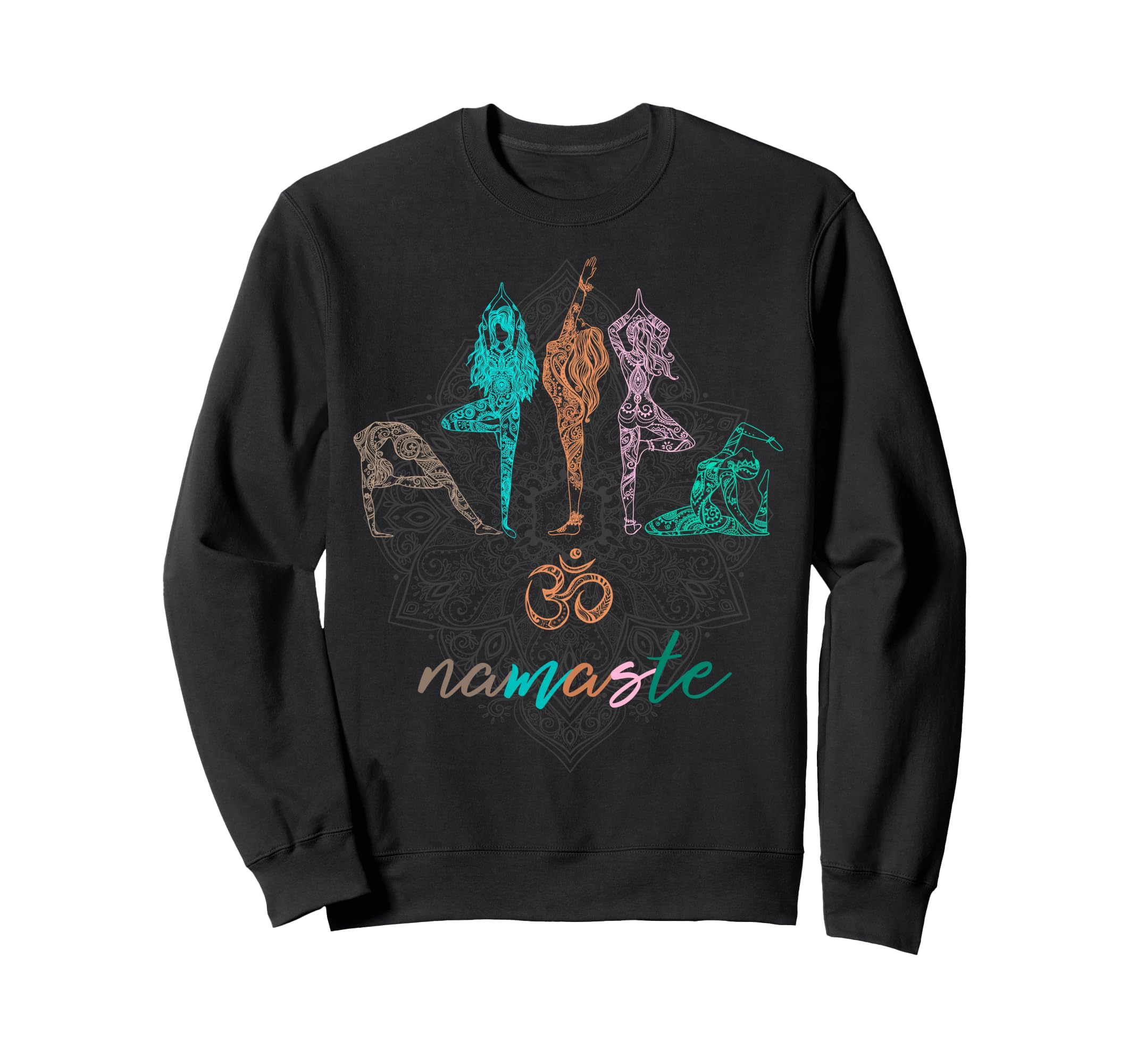 Yoga Poses Chakras Meditation Sweatshirt - Custom Art Print Men Women - T-Shirt, Sweatshirt, Hoodie
