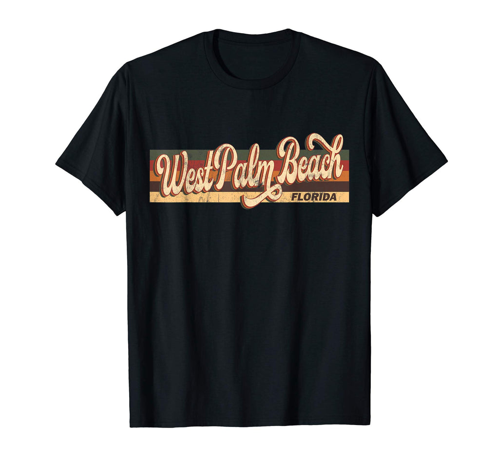 80S 70S West Palm Beach Florida T-Shirt - Custom Art Print Unisex - T-Shirt, Sweatshirt, Hoodie