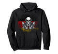 Germany Patriotic Motorcycle Skull Hoodie - Casual Everyday Wear Men Women - T-Shirt, Sweatshirt, Hoodie