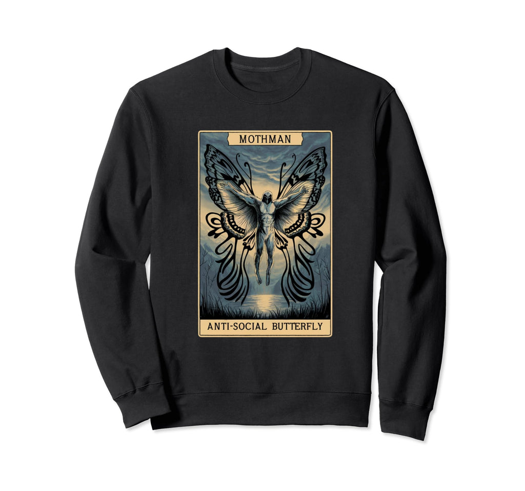 Antisocial Butterfly Fairy Sweatshirt - Casual Everyday Wear Men Women - T-Shirt, Sweatshirt, Hoodie
