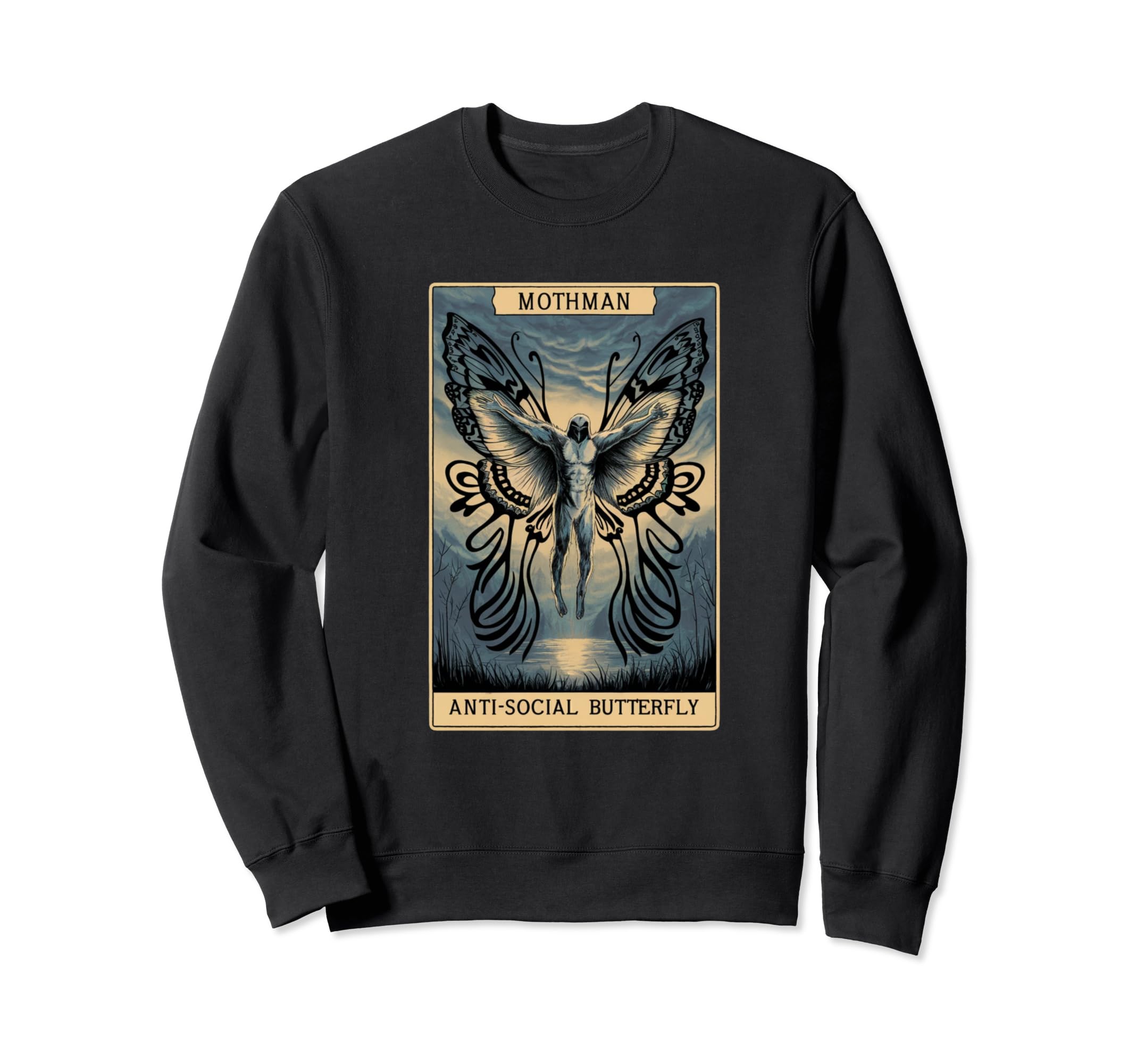 Antisocial Butterfly Fairy Sweatshirt - Casual Everyday Wear Men Women - T-Shirt, Sweatshirt, Hoodie