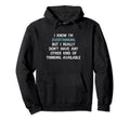 Funny Overthinking Witty Sarcastic Self Hoodie - Graphic Print Unisex - T-Shirt, Sweatshirt, Hoodie