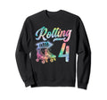 Roller Skates Birthday Gift 4 Year Hoodie - Fun Novelty Design for Adults - T-Shirt, Sweatshirt, Hoodie