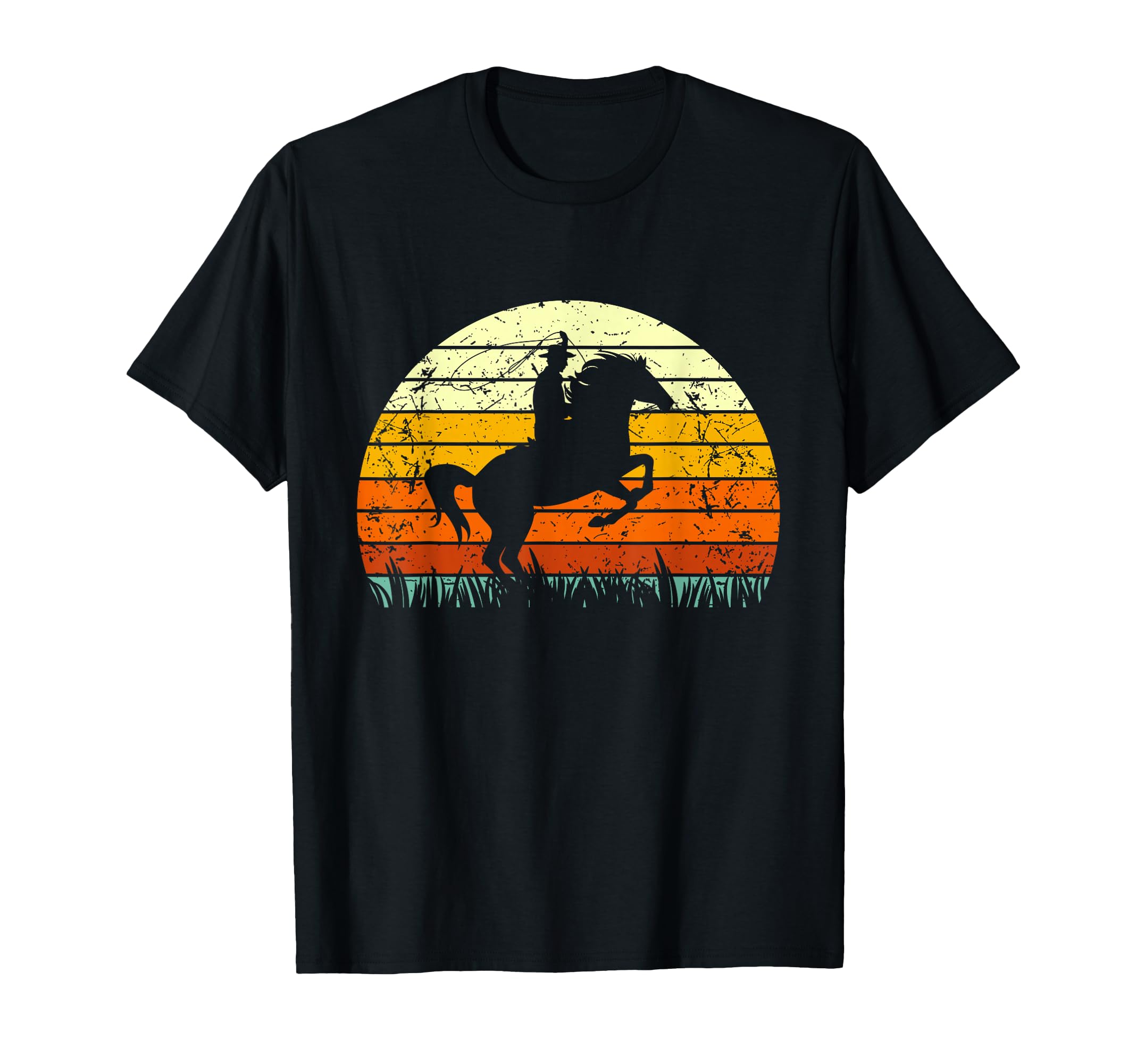 Rodeo Cowboy Horse Riding Western T-Shirt - Aesthetic Graphic for Adults - T-Shirt, Sweatshirt, Hoodie