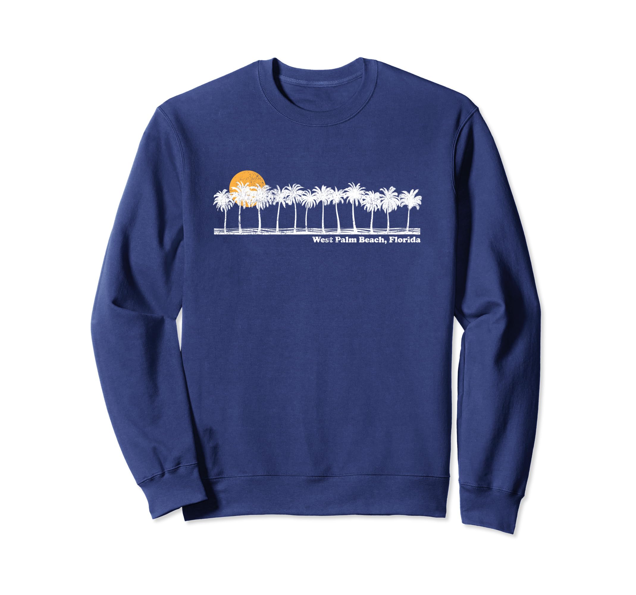 West Palm Beach 70S Throwback Sweatshirt - Fun Novelty Design for Adults - T-Shirt, Sweatshirt, Hoodie