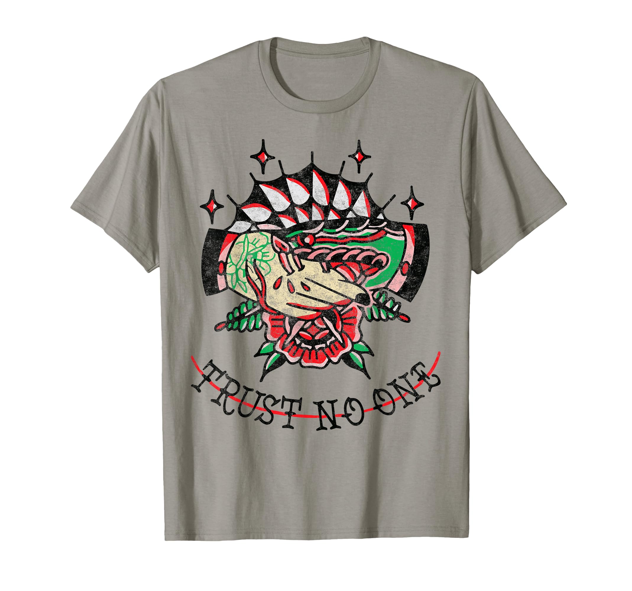 Handshake Snake Trust No One T-Shirt - Fun Novelty Design for Adults - T-Shirt, Sweatshirt, Hoodie