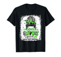 Warrior Leopard Messy Bun Mental Health T-Shirt - Graphic Print for Adults - T-Shirt, Sweatshirt, Hoodie