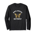 Introvert Anti Social Butterfly T-Shirt - Fun Novelty Design for Adults - T-Shirt, Sweatshirt, Hoodie