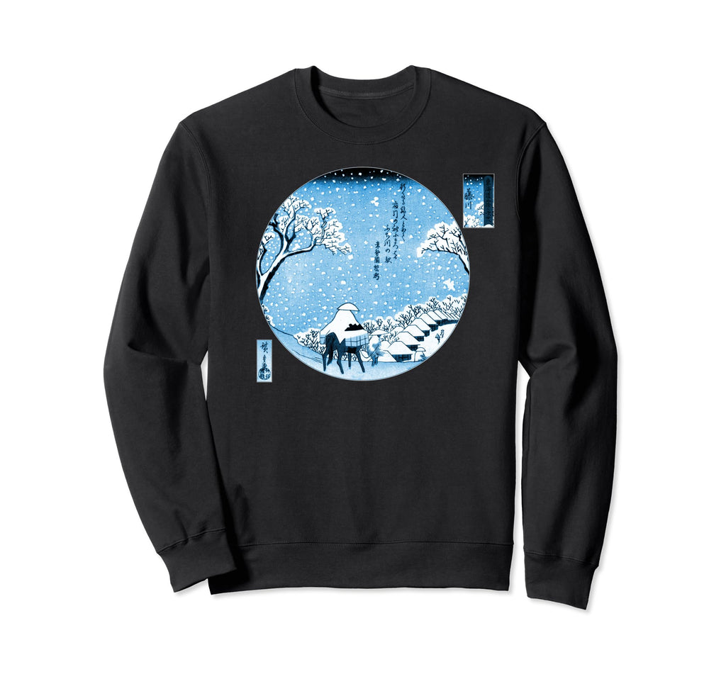 Famous Art Fujikawa Hiroshige Sweatshirt - Casual Everyday Wear Men Women - T-Shirt, Sweatshirt, Hoodie