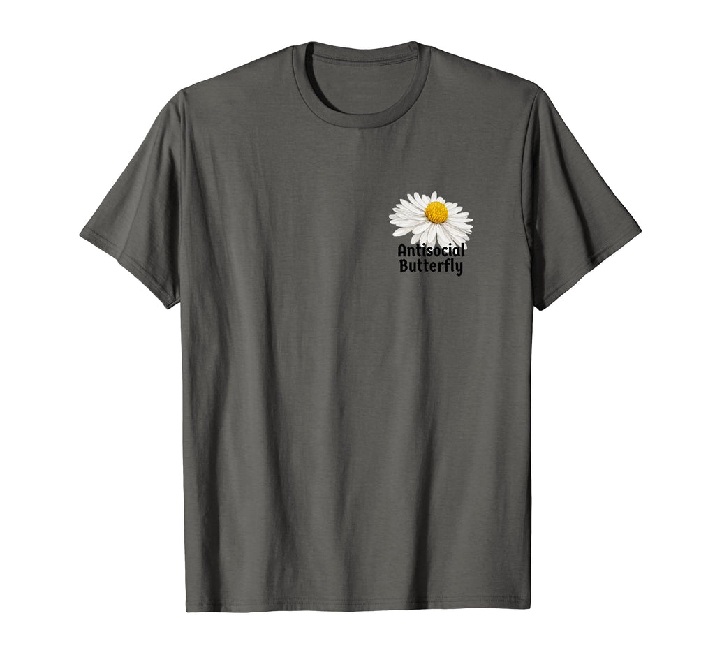 Botanical Antisocial Butterfly T-Shirt - Unique Graphic for Adults - T-Shirt, Sweatshirt, Hoodie