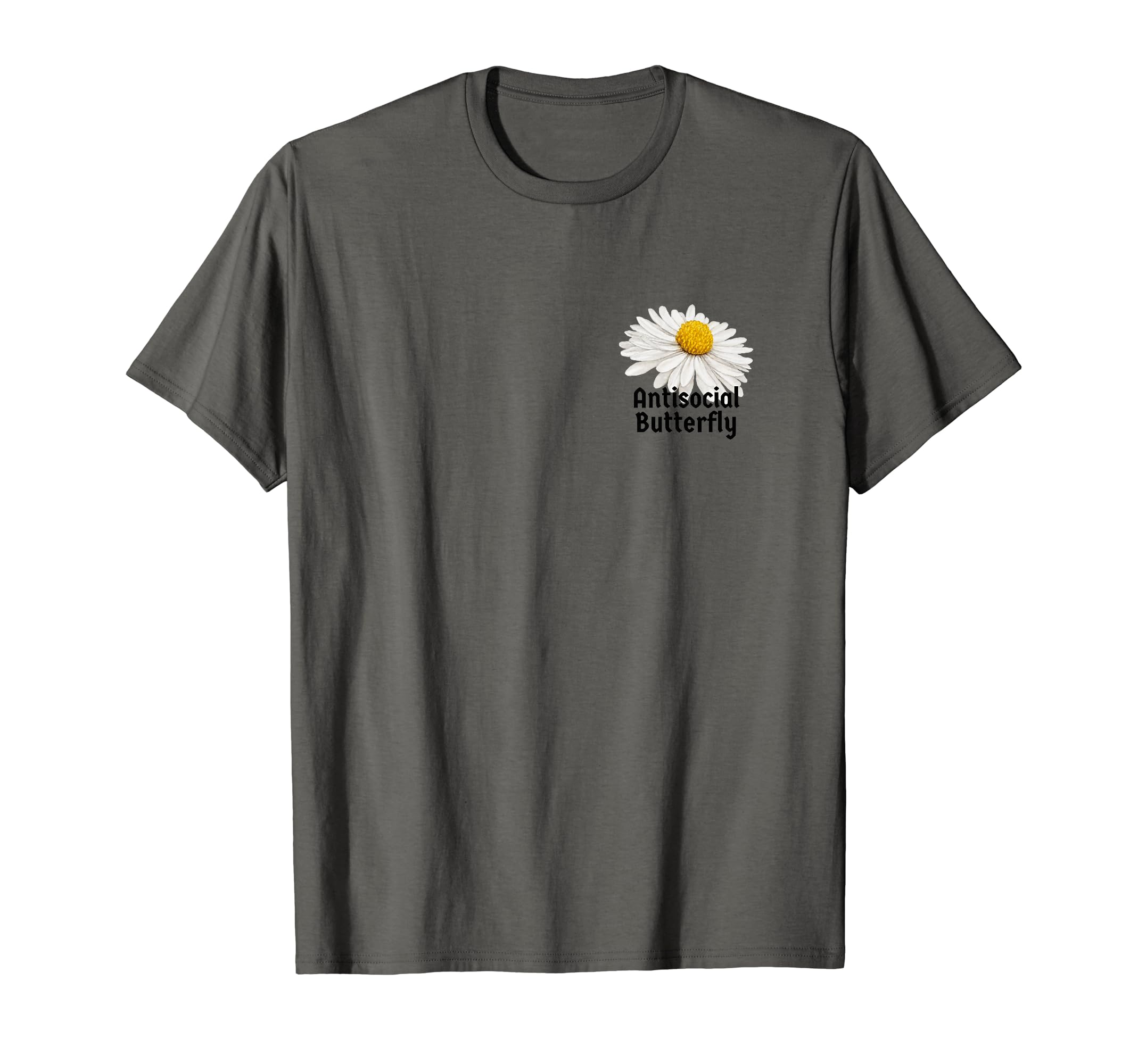 Botanical Antisocial Butterfly T-Shirt - Unique Graphic for Adults - T-Shirt, Sweatshirt, Hoodie