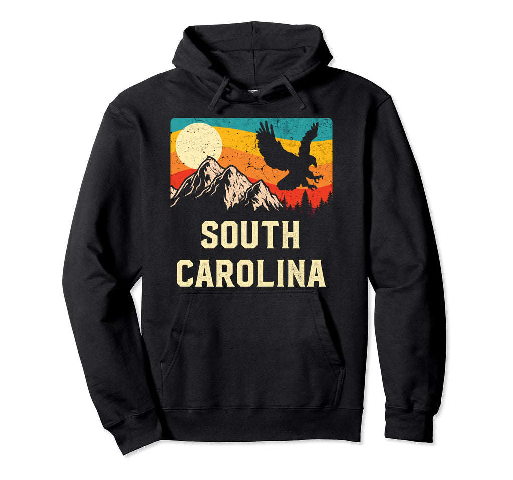 South Carolina Nature Wild Eagle Sunset Hoodie - Minimalist Print Unisex - T-Shirt, Sweatshirt, Hoodie