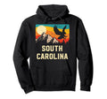 South Carolina Nature Wild Eagle Sunset Hoodie - Minimalist Print Unisex - T-Shirt, Sweatshirt, Hoodie
