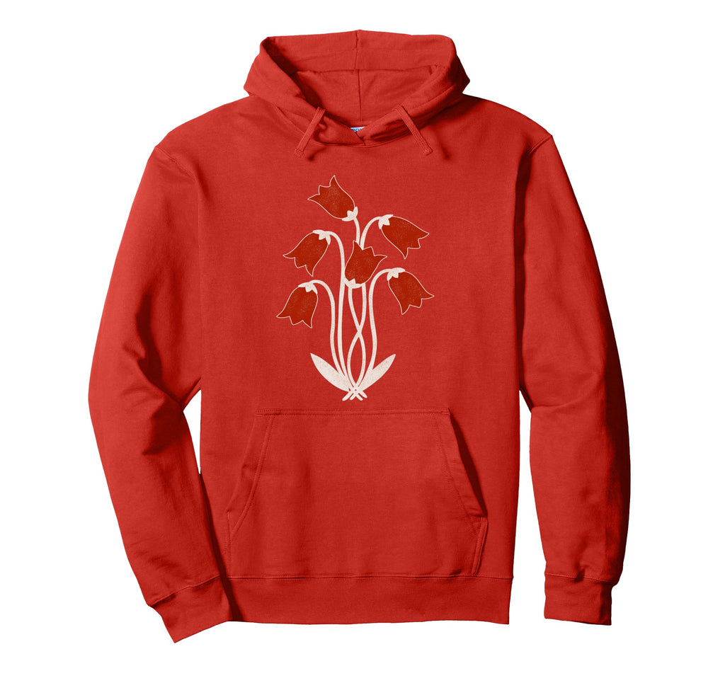 Flower Red Hoodie - Custom Art Print Men Women - T-Shirt, Sweatshirt, Hoodie