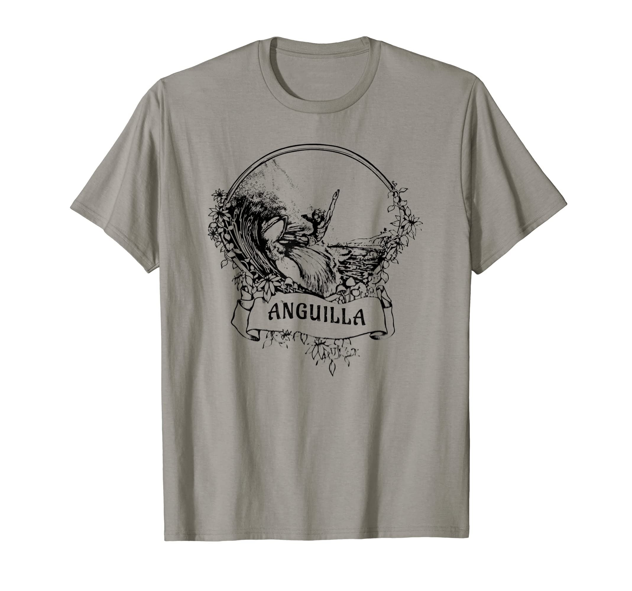 Anguilla West Indies Surfing Surfer T-Shirt - Graphic Print for Adults - T-Shirt, Sweatshirt, Hoodie