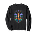 Boho Moon Phases Meditation Sweatshirt - Casual Everyday Wear for Adults - T-Shirt, Sweatshirt, Hoodie