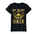 Biker My Heart Belongs To Biker T-Shirt - Streetwear Style for Adults - T-Shirt, Sweatshirt, Hoodie