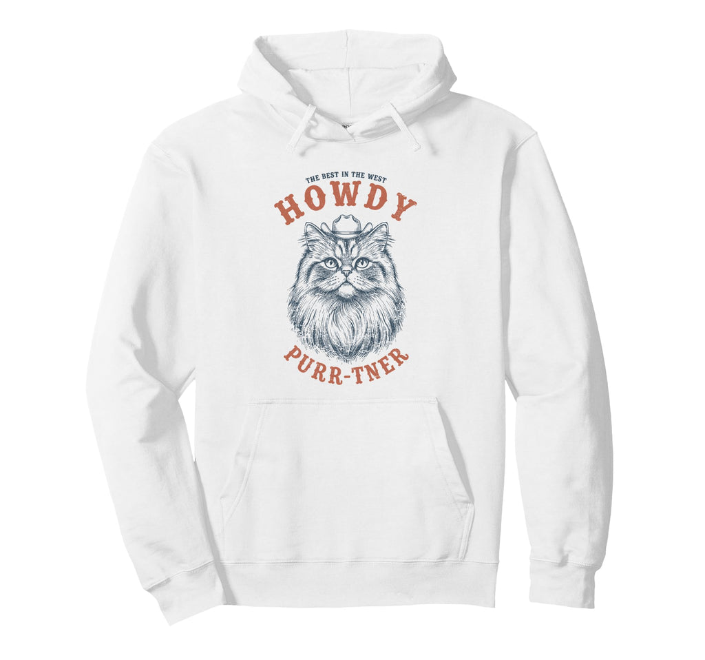 Western Cat Purrner Best West Hoodie - Streetwear Style Unisex - T-Shirt, Sweatshirt, Hoodie