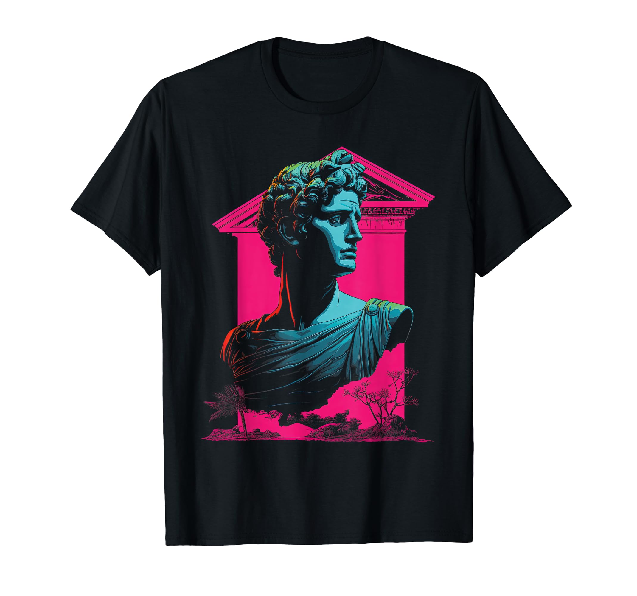 80S Classical Greek Statue Ancient T-Shirt - Trendy Graphic for Adults - T-Shirt, Sweatshirt, Hoodie