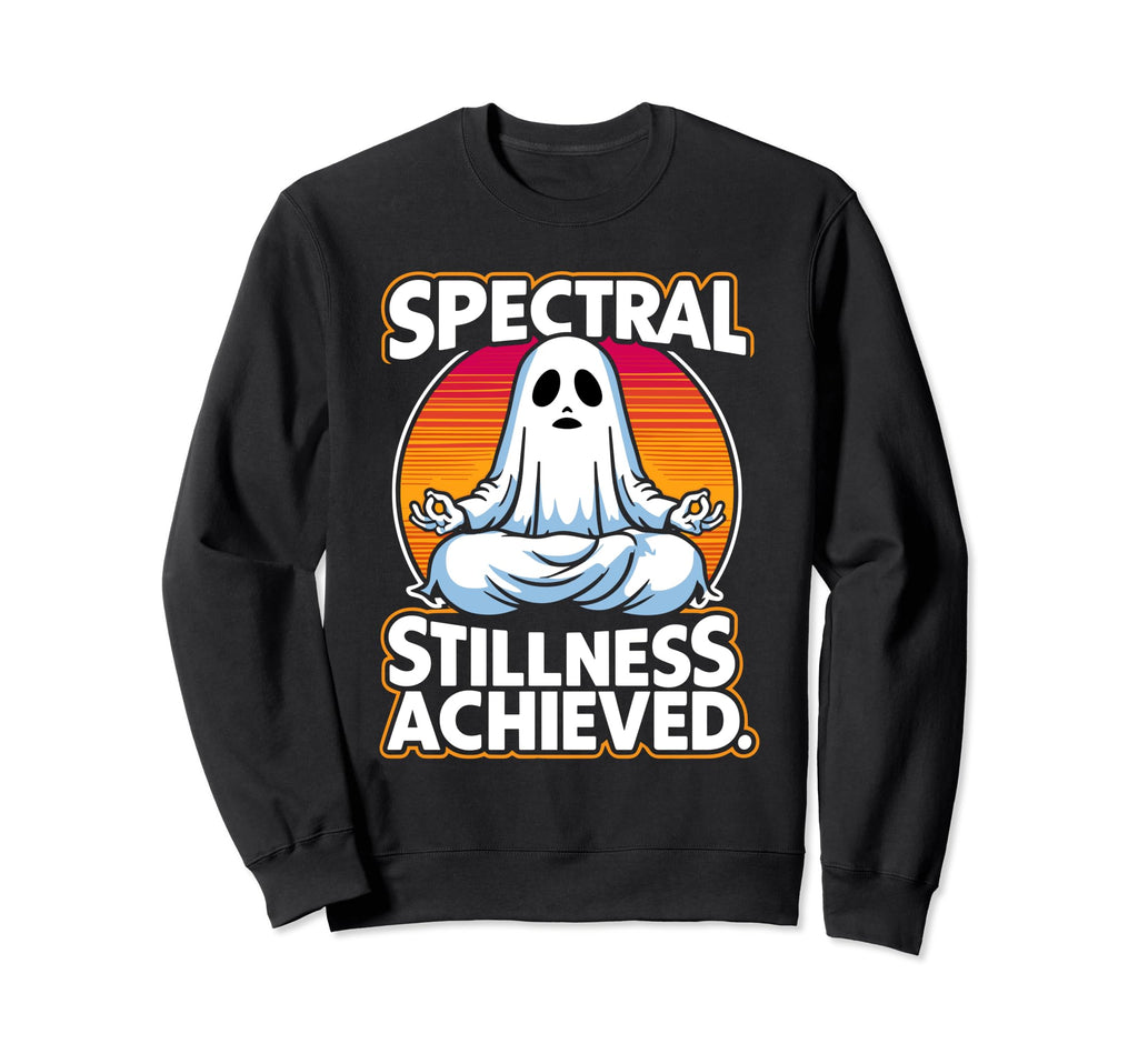 Ghost Monster Meditation Sweatshirt - Novelty Apparel for Adults - T-Shirt, Sweatshirt, Hoodie