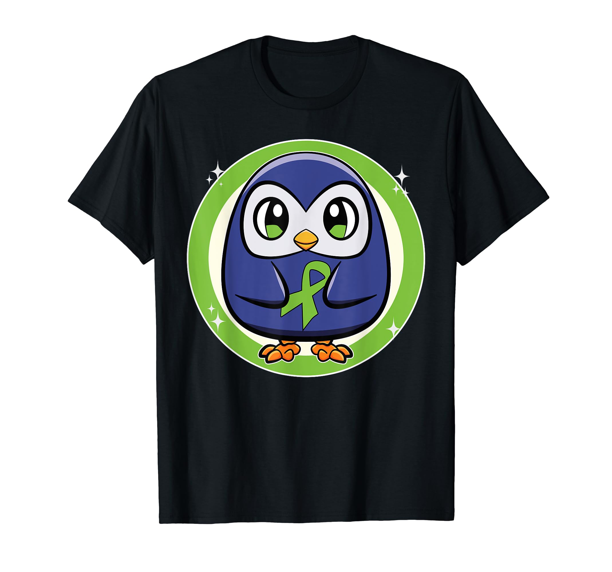 Penguin Ribbon Mental Health Awareness T-Shirt - Trendy Graphic for Adults - T-Shirt, Sweatshirt, Hoodie