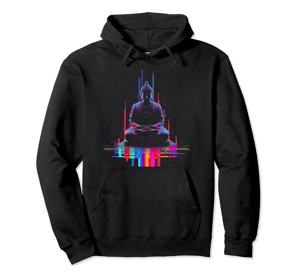 Vaporwave Buddha 80S Synthwave 11 Hoodie - Casual Everyday Wear Unisex - T-Shirt, Sweatshirt, Hoodie