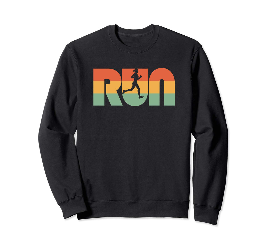 Run 60S Color Typography Runner Sweatshirt - Streetwear Style for Adults - T-Shirt, Sweatshirt, Hoodie