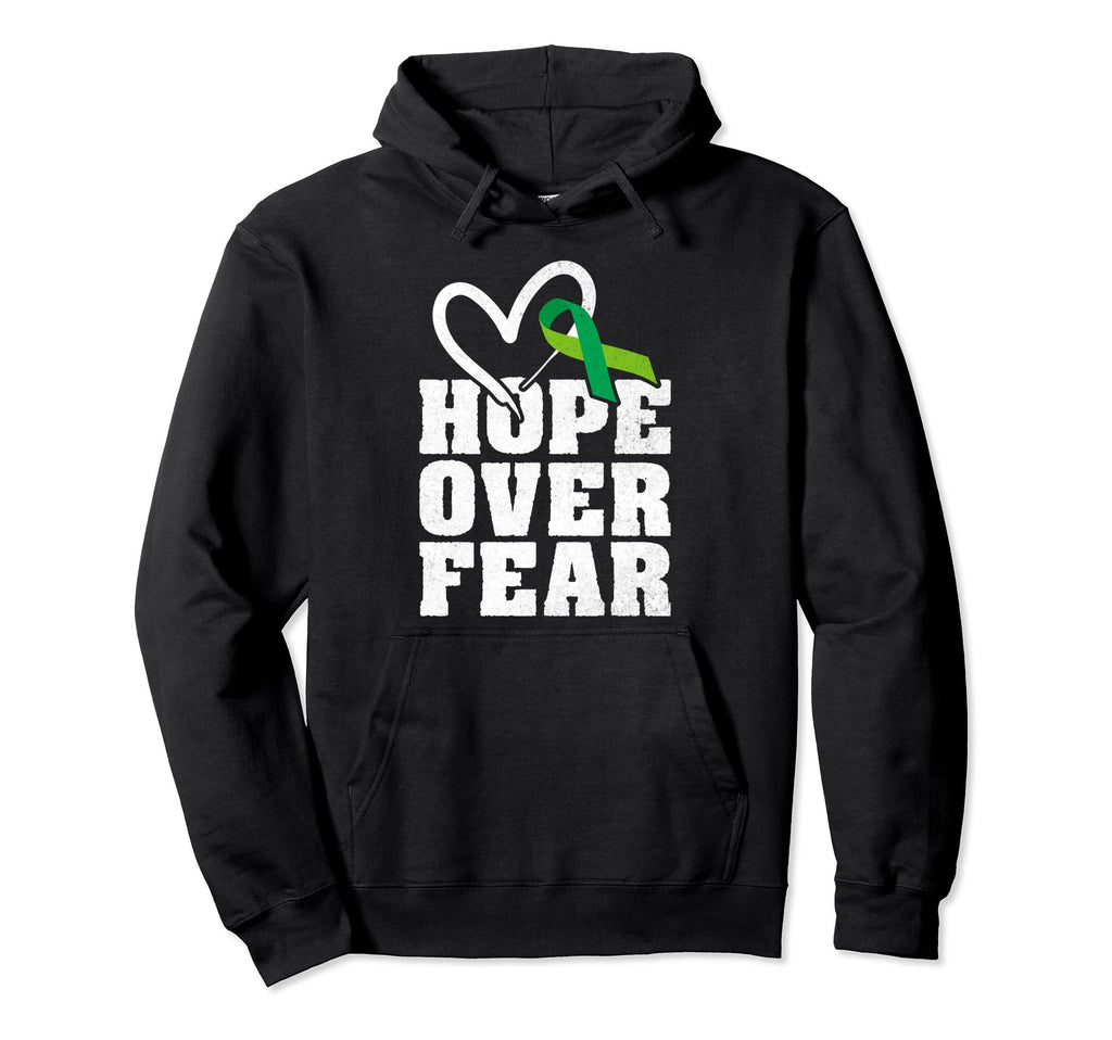 Hope Over Fear Mental Health Hoodie - Novelty Apparel Unisex - T-Shirt, Sweatshirt, Hoodie