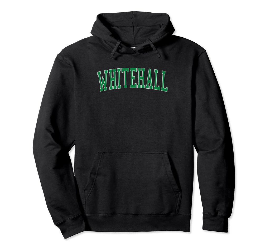 Whitehall Oh Distressed Green Varsity Hoodie - Unique Graphic Unisex - T-Shirt, Sweatshirt, Hoodie