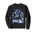 Horse Lightning 80S 90S Western Sweatshirt - Aesthetic Graphic Unisex - T-Shirt, Sweatshirt, Hoodie